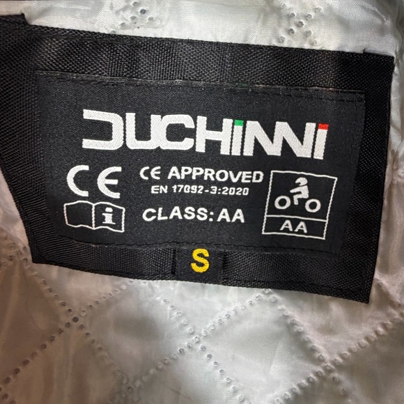 Duchinni Motorcycle Jacket Women’s Small Black Red CE Approved Class AA - Picture 11 of 16